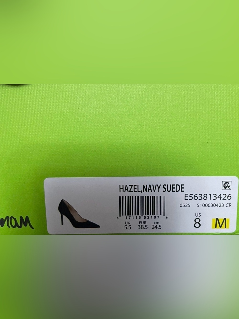 Sam Edelman Hazel Navy Suede Pointed Toe Stiletto Pumps Women’s US 8 M New - Picture 7 of 8